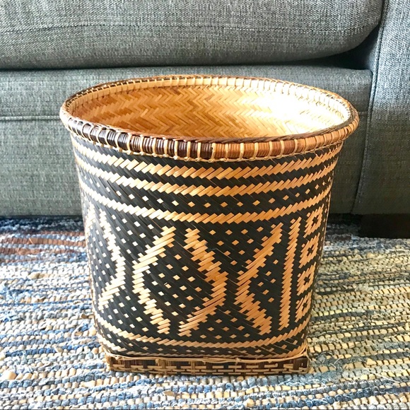 Other - Large Abayomi WOVEN wicker basket storage bin